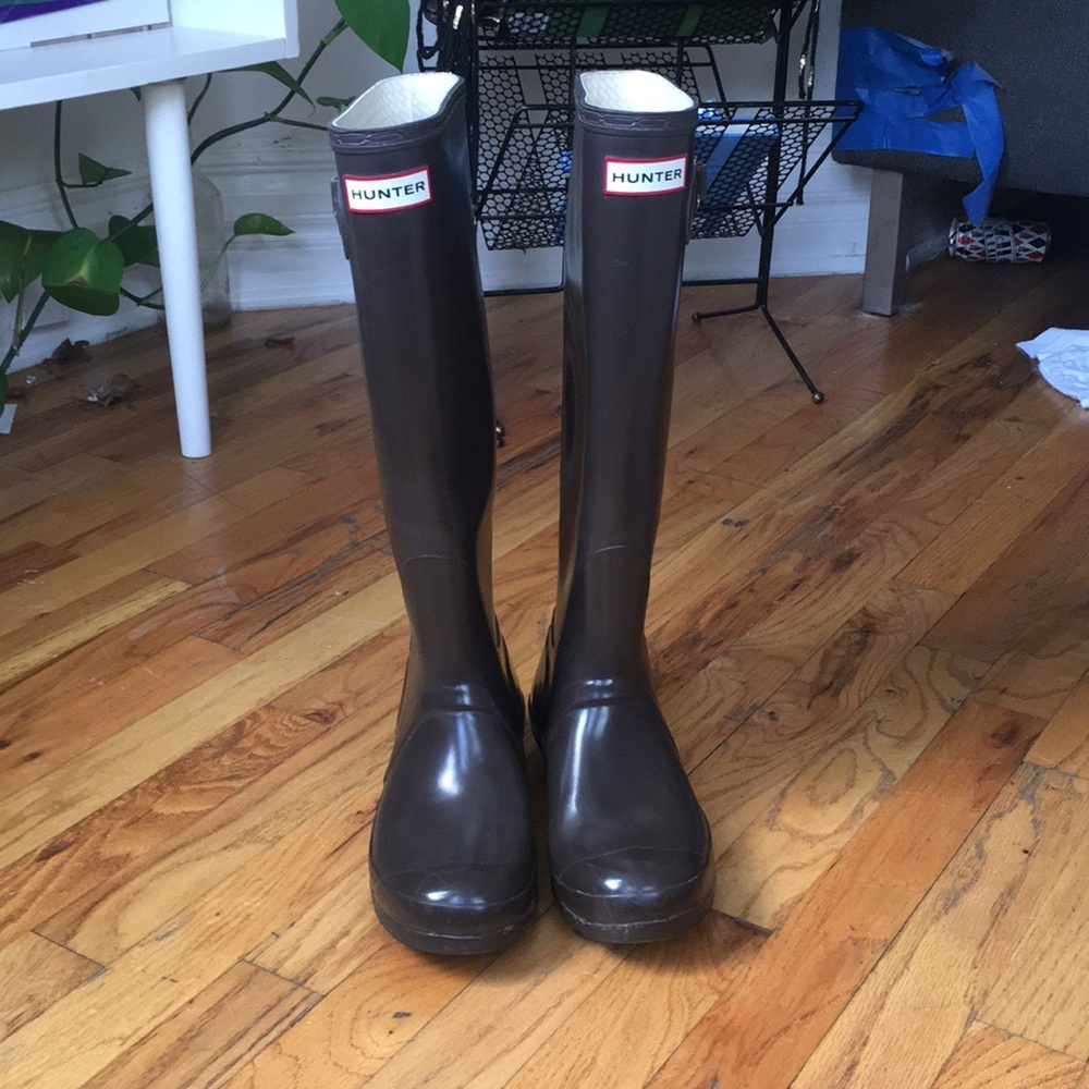 Hunter Rain Boots Brown sz 8